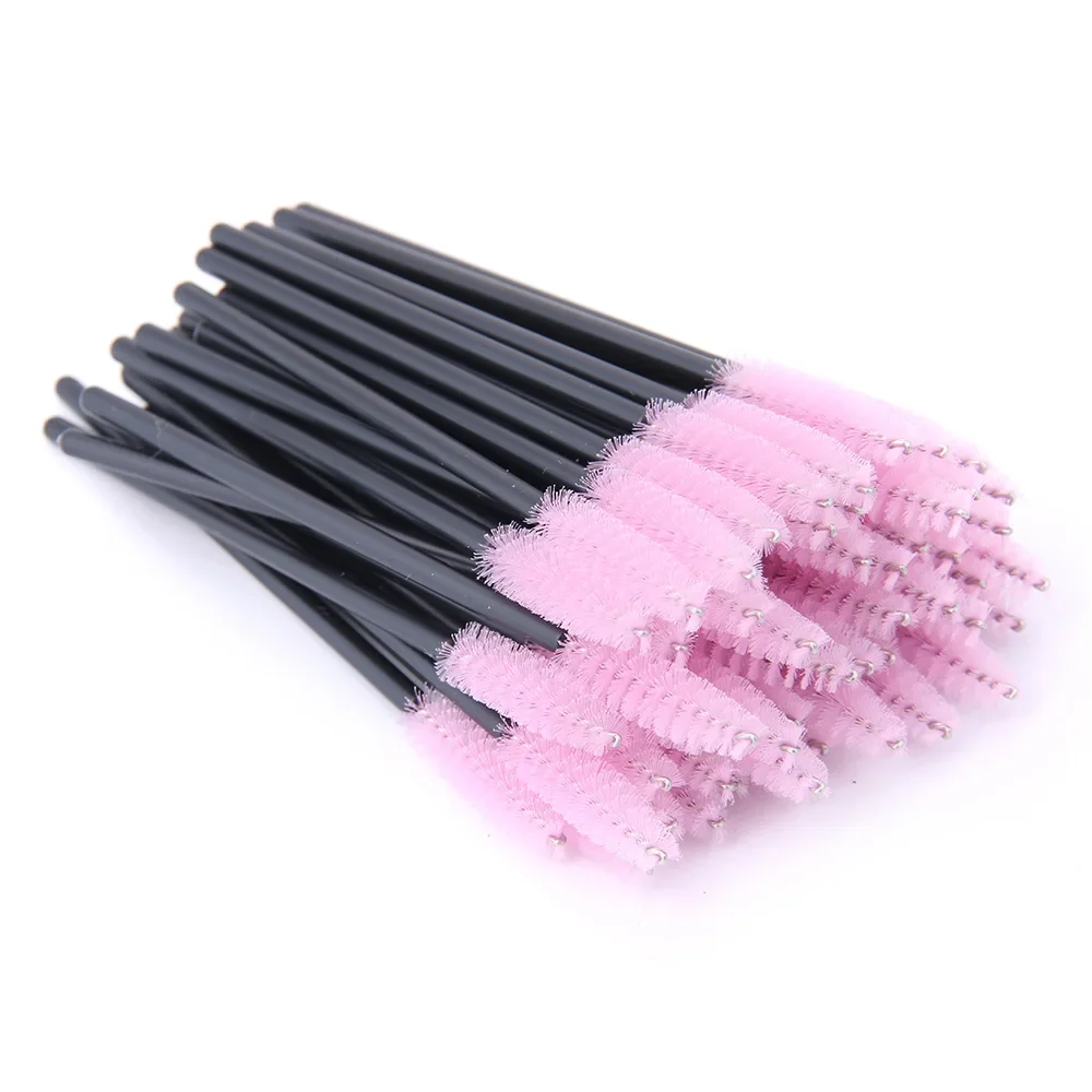 New 5/25/50Pcs Wholesale Crystal Eyelashes Brush Applicator Eyelash Brushes Plastic Mascara Wand Lashes Extension Makeup Beauty - Image 15