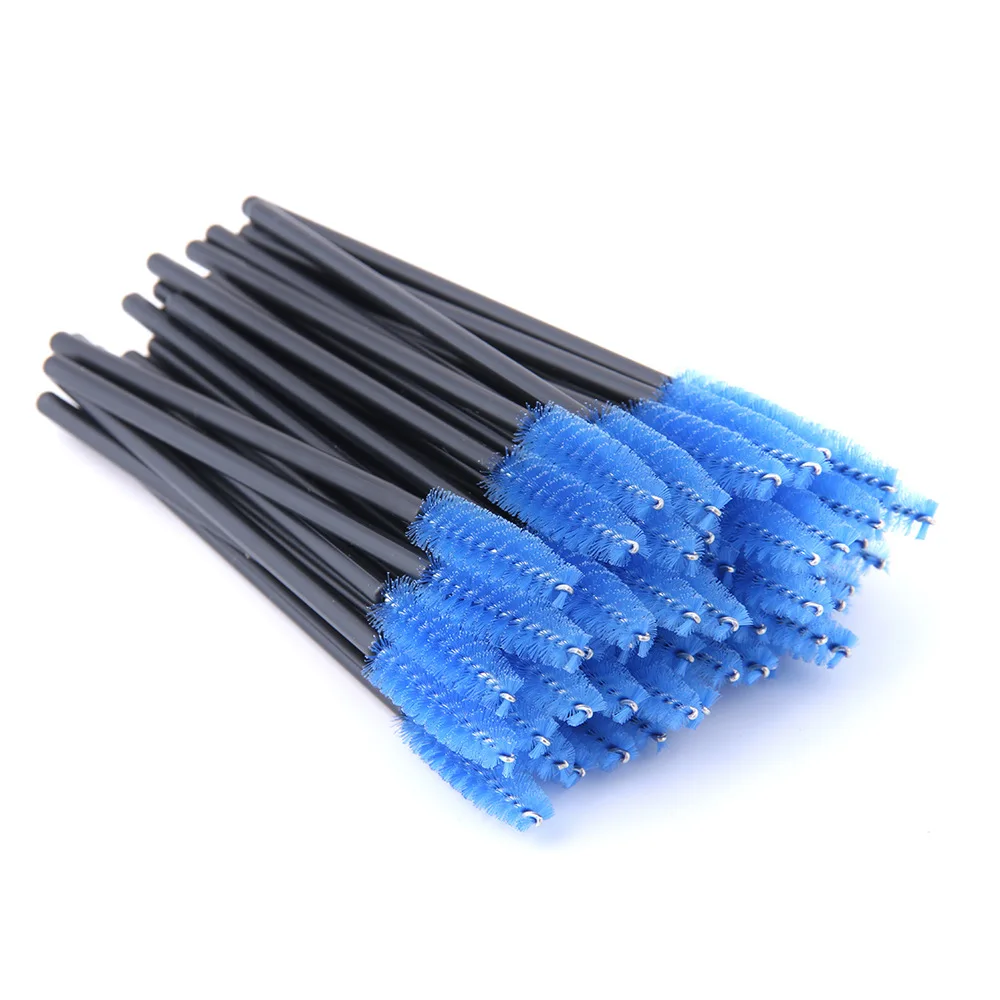 New 5/25/50Pcs Wholesale Crystal Eyelashes Brush Applicator Eyelash Brushes Plastic Mascara Wand Lashes Extension Makeup Beauty - Image 12