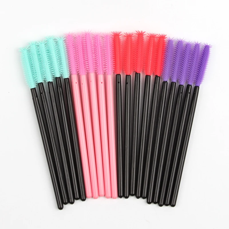 New 5/25/50Pcs Wholesale Crystal Eyelashes Brush Applicator Eyelash Brushes Plastic Mascara Wand Lashes Extension Makeup Beauty - Image 3