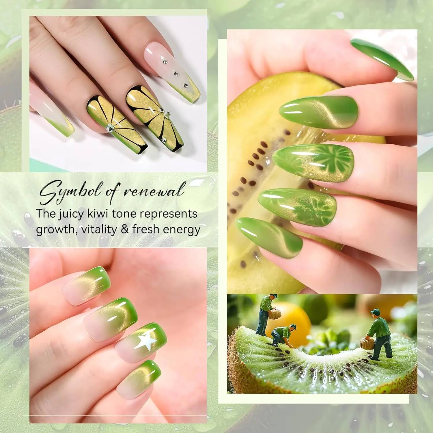 Makartt Cat Eye Gel Nail Polish - 10ml Premium Holographic Magnetic Gel with Magnet Stick, Shimmery Galaxy Effect, Long-Lasting - Image 6